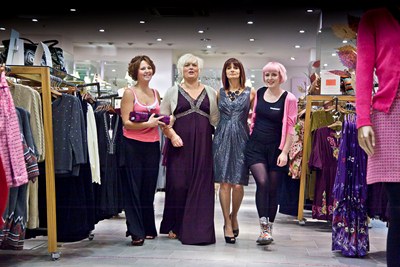 Charity Fashion show at Monsoon in the Darwin Centre, Shrewsbury. From left, Lauren Foskett, Sally-Ann Said, Patricia Williams and Becca Paulett.