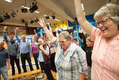Cartrefi Conwy Community Choir at Tan y Marian school, Old Colwyn.