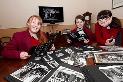 Howells school Denbigh.. Pictured is Megan Harris, Davina Critchley and Niamh McCormack.