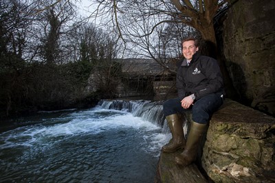CONWY RURAL BUSINESS SUPPORT. Pictured is Richard Reece from Rhyd-yf-oel