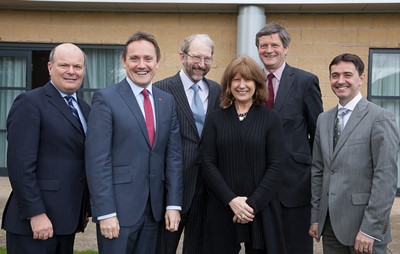 WREXHAM BUSINESS PROFESSIONALS , RAMADA PLAZA, WREXHAM APRIL 2013. Pictured is Neil Ashbridge, Agent for Wales,Bank of England, David Jones MBA BSc DL, Principal and Chief Executive, Deeside College, Peter Butler , GHP Leagal, Sir John Shortridge KCB, Chancellor of Glyndwr University, Gill Atkinson Coxeys and Stephen Waring, Founder and Chief Executive officer, Green Thumb.