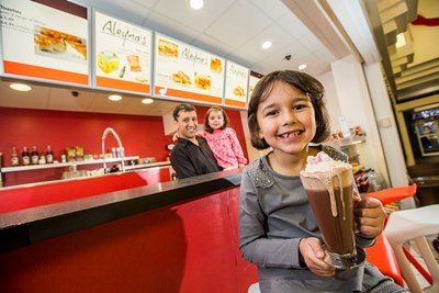Aleyna?s Express has opened in the Darwin Centre, Shrewsbury. Owner Durmus Ozdogan has opened the cafe there and in charge of quality control is young daughter Aleyna, aged 7 while little sister Millie, 3 looks on.