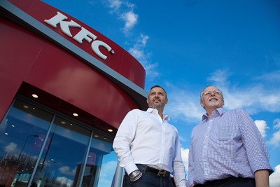 Pictured is Akram Khan of Gastronomy Foods and John Davies of The Energy Company.