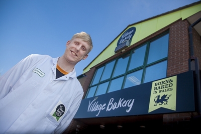VILLAGE BAKERY, Pictured is Apprentice Justin Webb.