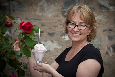 Bodnant foods Dairy feature.  Pictured is  Debbie Leviseur, Dairy sales and marketing with the Rose Ice cream.