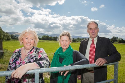 Cadwyn Clwyd Pictured is  Lowri Owain , Lowri Edwards and Andrew Jedwell.