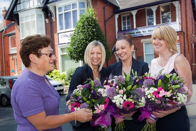 Coxeys appointment of three new associates.Pictured is Morag Browning with new associates Amy Bell, Rhian Williams and Joanne Evans .