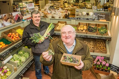 Medwyn Williams and his some Alwyn at Bodnant Welsh Food